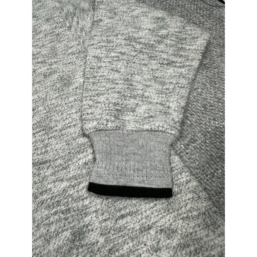 Art Unlimited Sweater shirt Mens‎ Large Gray Aztec Nub Wolf Sweatshirt V Neck